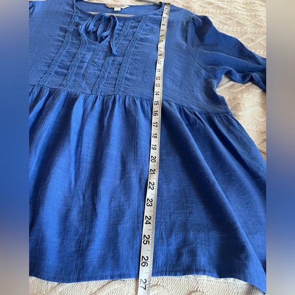 Counterparts Rich Blue Ruffle Sleeve Blouse Women’s Size XL - Picture 13 of 16